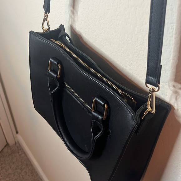 Miztique Black Purse with Gold Hardware - Picture 5 of 7